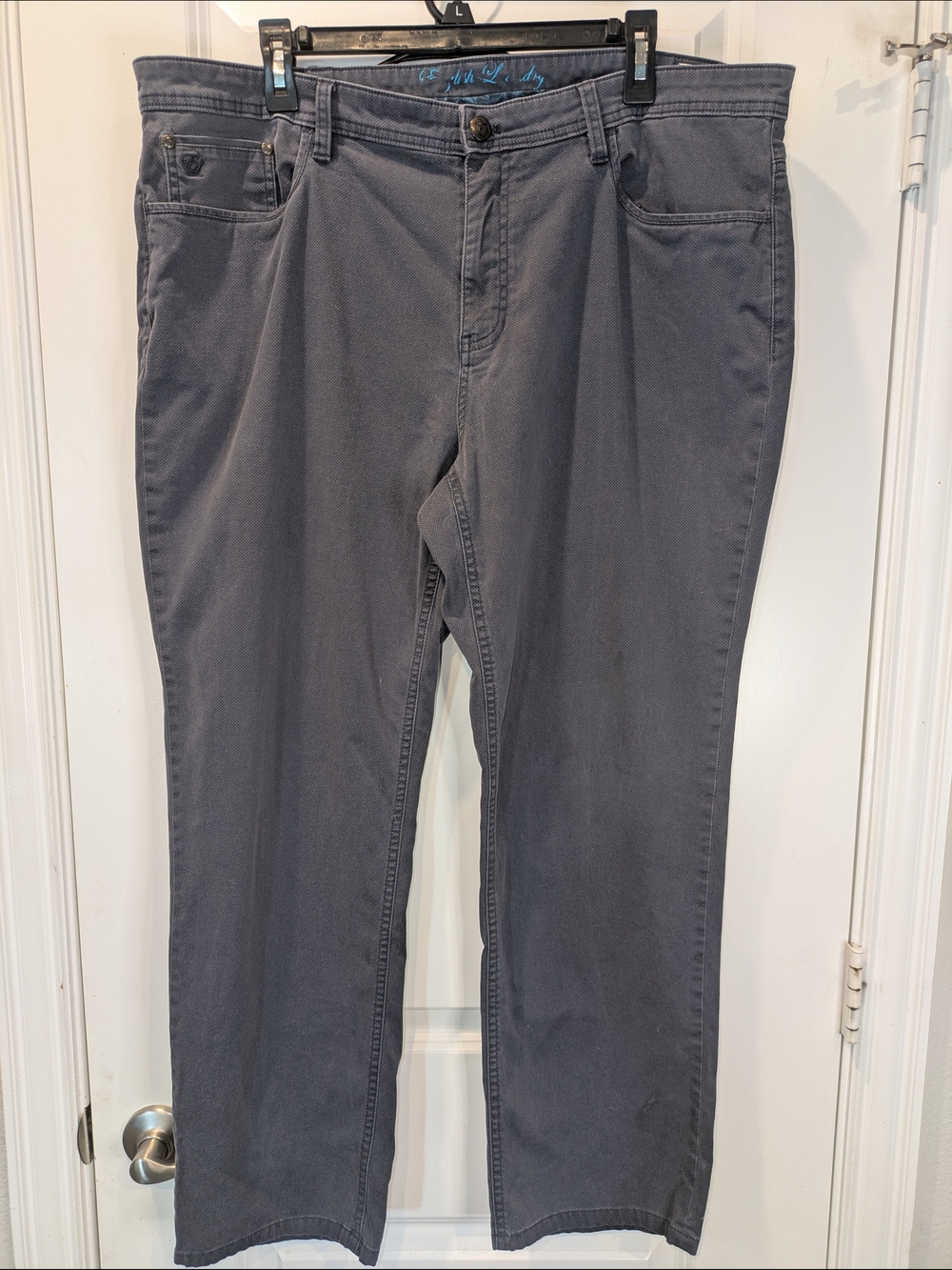 English Laundry Men’s Gray Straight Leg Pants 40x30 Casual Stretch Chino